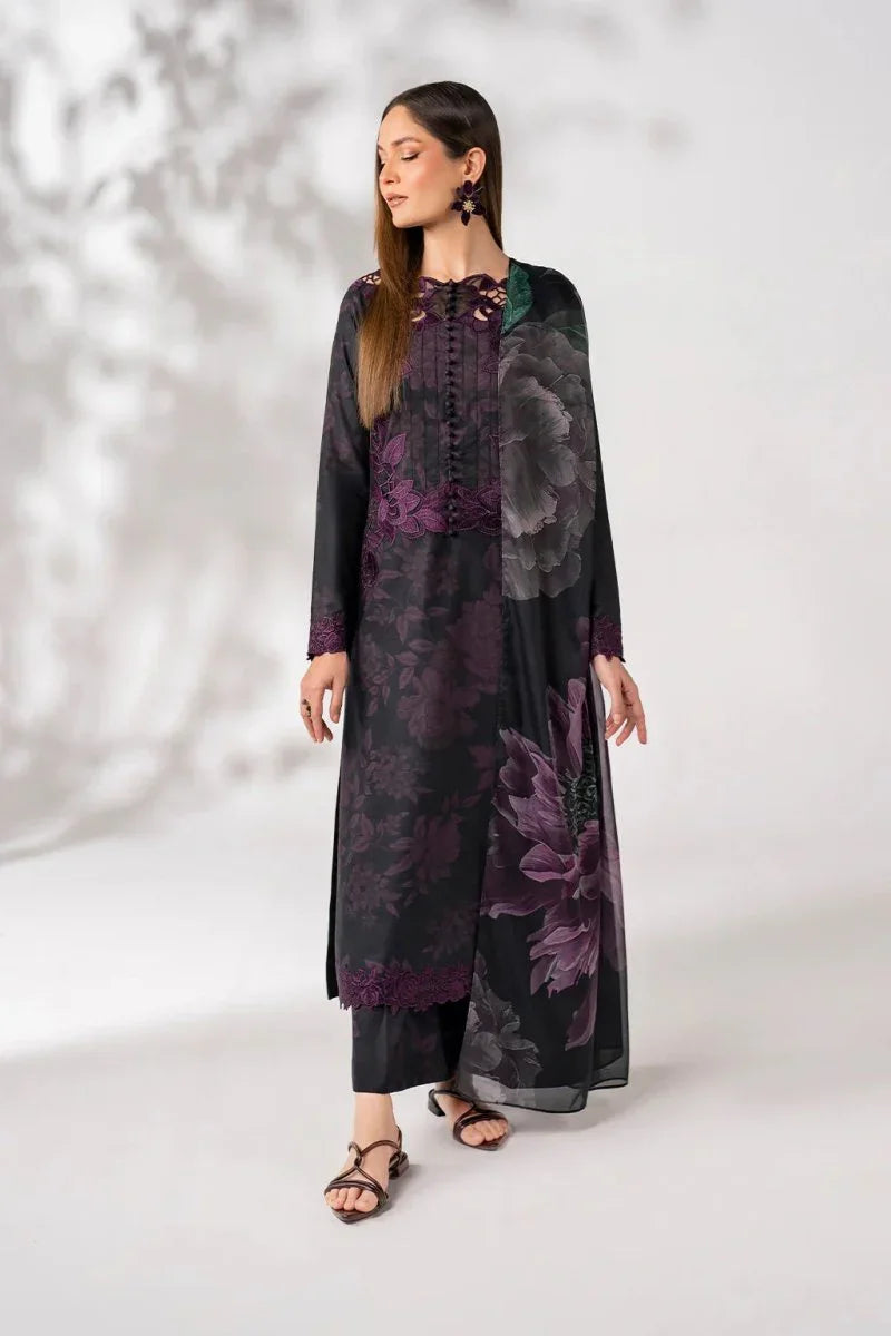 EMBROIDERED PRINTED UNSTITCHED LILEN  209