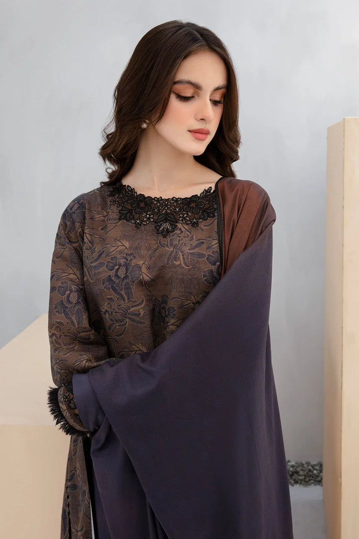 KARANDI 3PC PRINTED SHIRT WITH KARANDI PRINTED DUAPTTA AND TROUSER-255