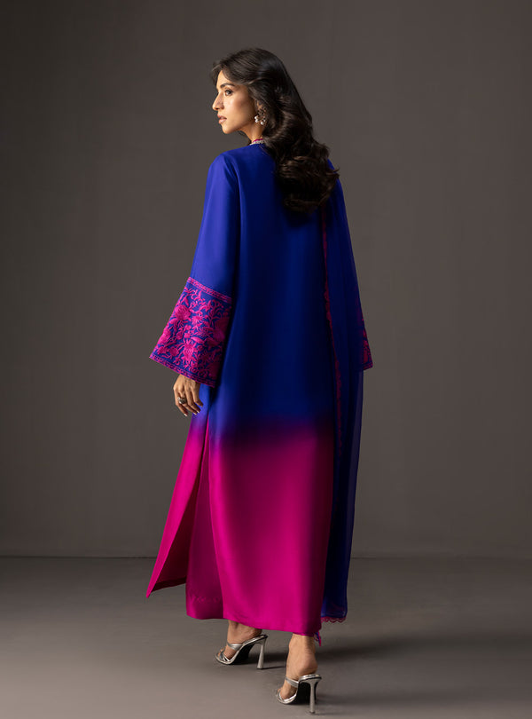 Zainab Chottani - 3 Piece Unstitched Embroidered and Printed SIlk Suit 230
