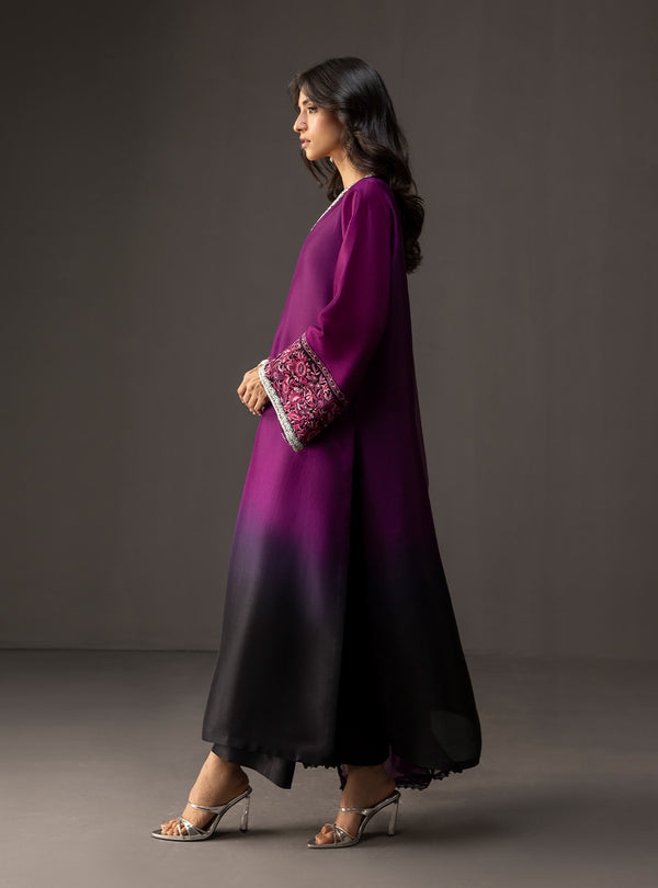 Zainab Chottani - 3 Piece Unstitched Embroidered and Printed SIlk Suit 226