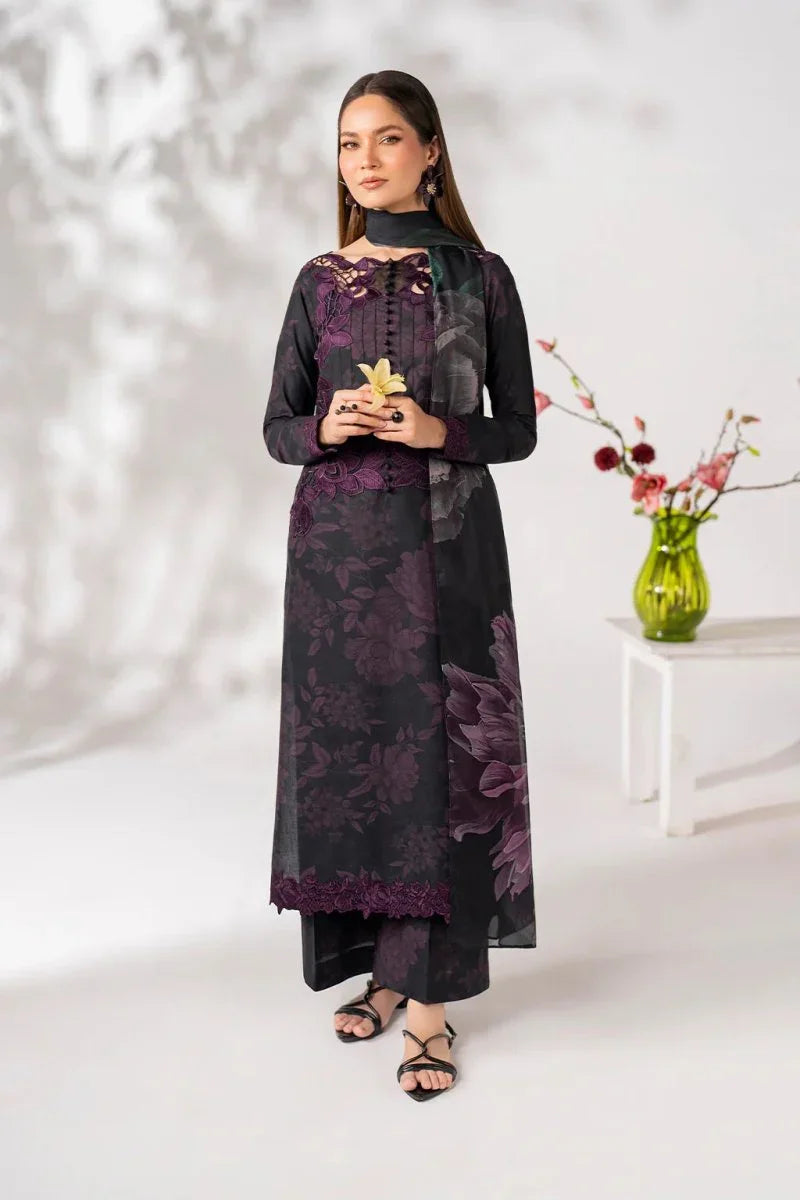 EMBROIDERED PRINTED UNSTITCHED LILEN  209
