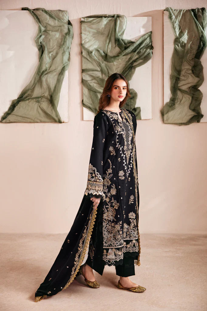 FLORENT - 3PC DHANAK EMBROIDERED UNSTITCHED DRESS - 220