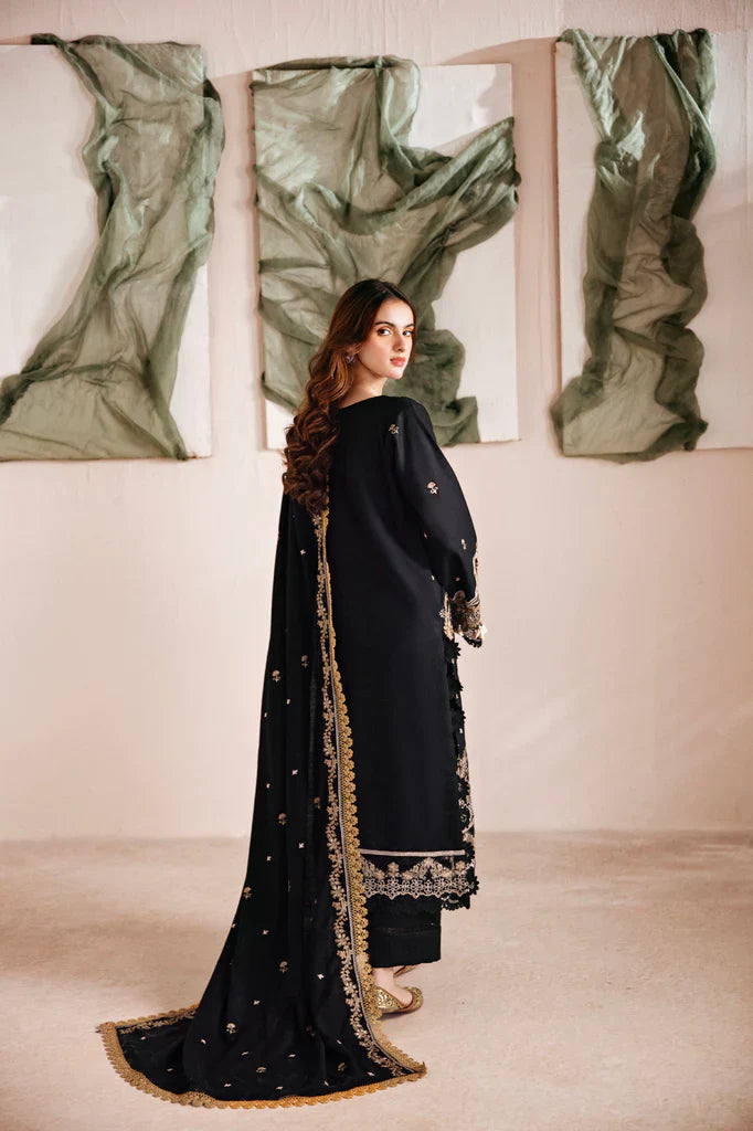 FLORENT - 3PC DHANAK EMBROIDERED UNSTITCHED DRESS - 220
