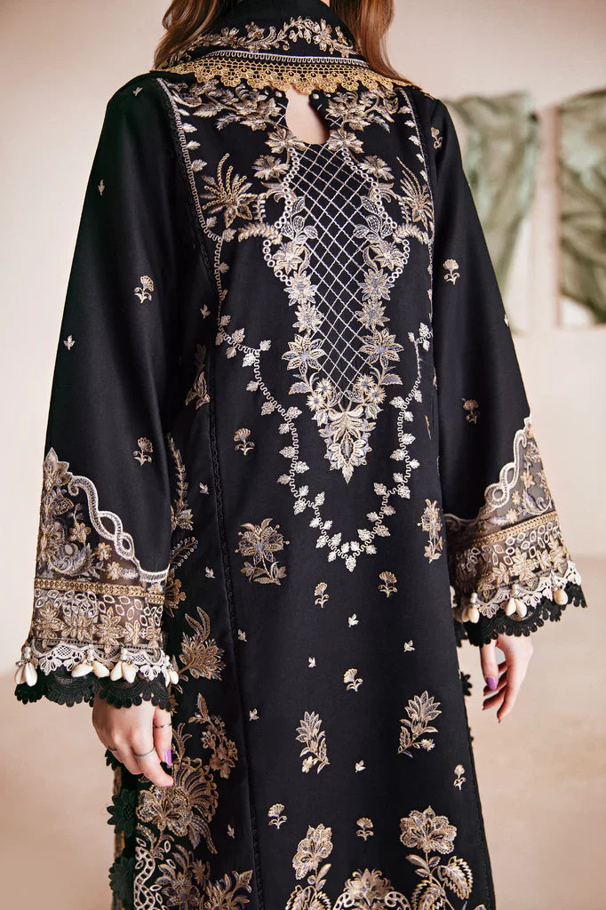 FLORENT - 3PC DHANAK EMBROIDERED UNSTITCHED DRESS - 220