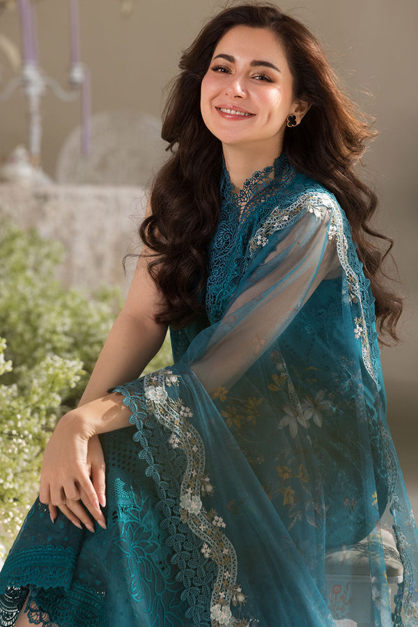 Dhanak-3PC UNSTITCED Embroidered Shirt with Digital Printed Embroidered Dupatta-224