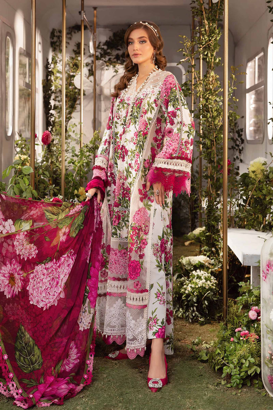 Mprint Lawn dress 532