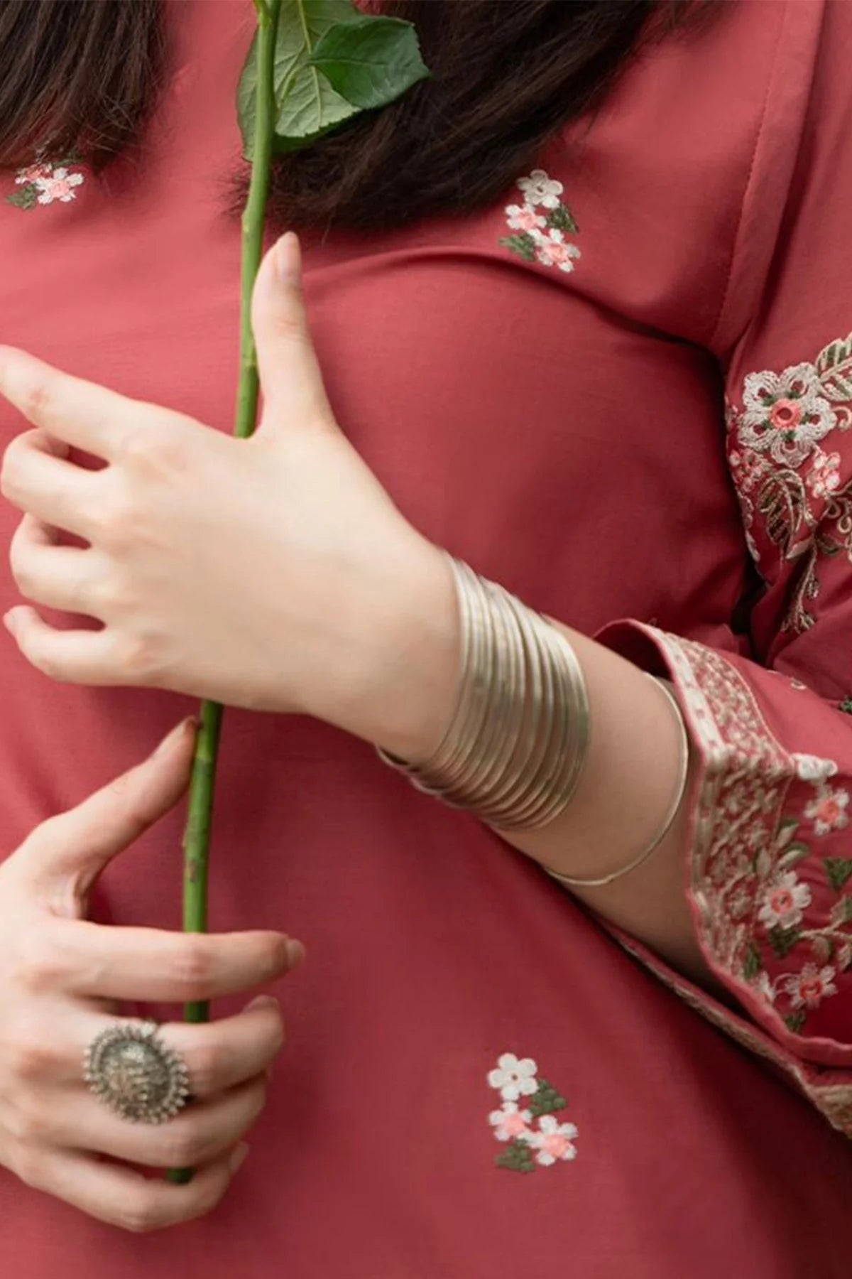 2PC DHANAK EMBROIDERED SHIRT AND TROUSER-103