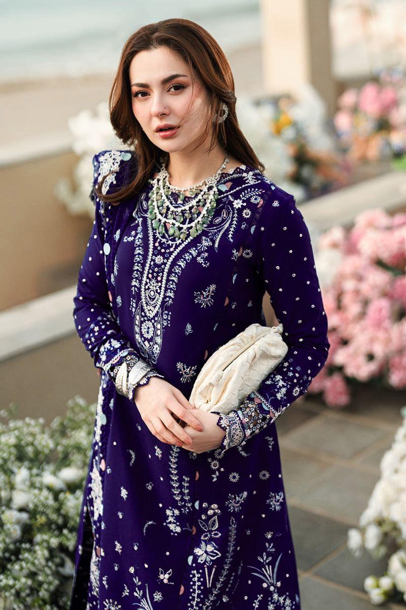 Luxury Lawn Embroidered Unstitched 3 Piece 10018