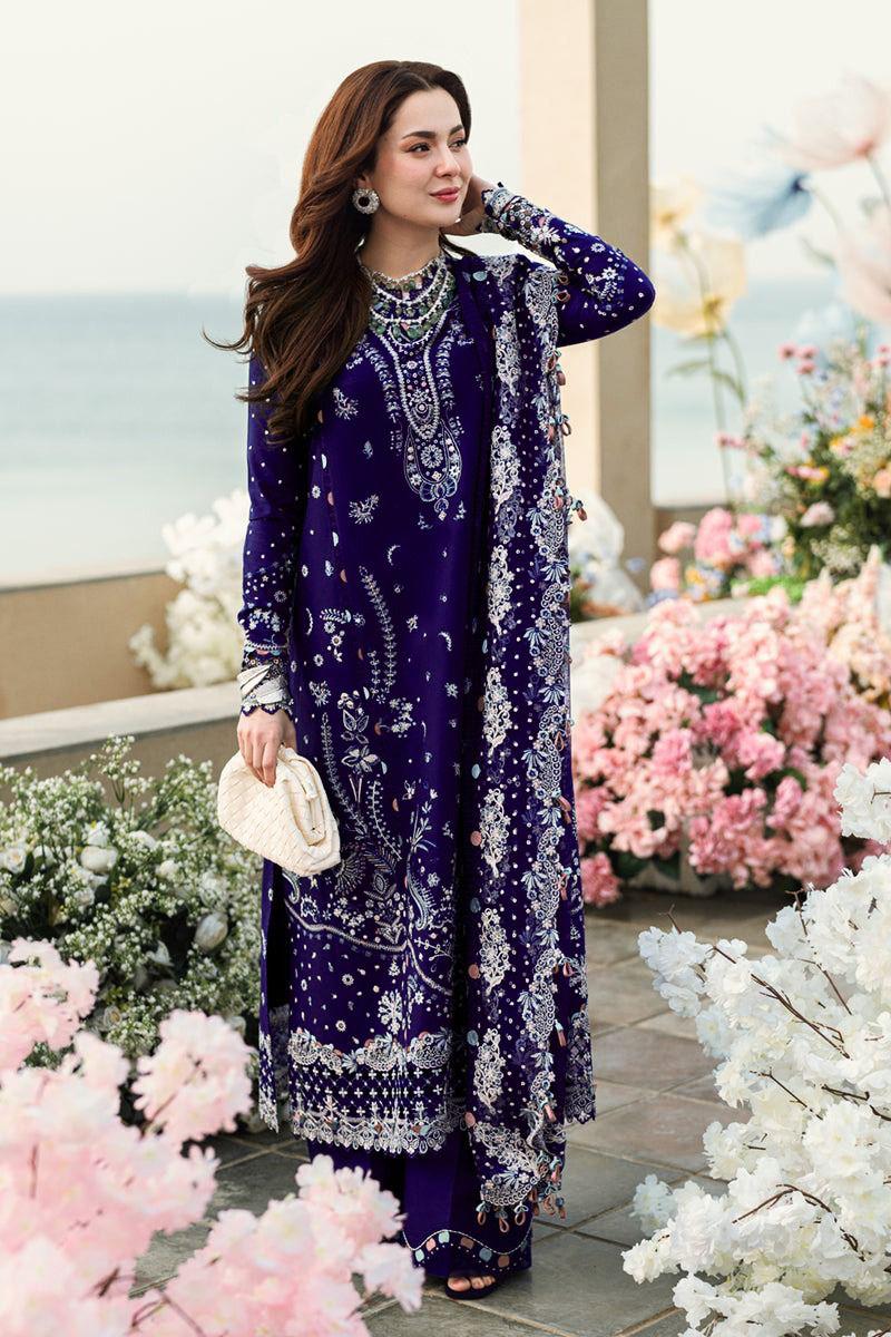 Luxury Lawn Embroidered Unstitched 3 Piece 10018