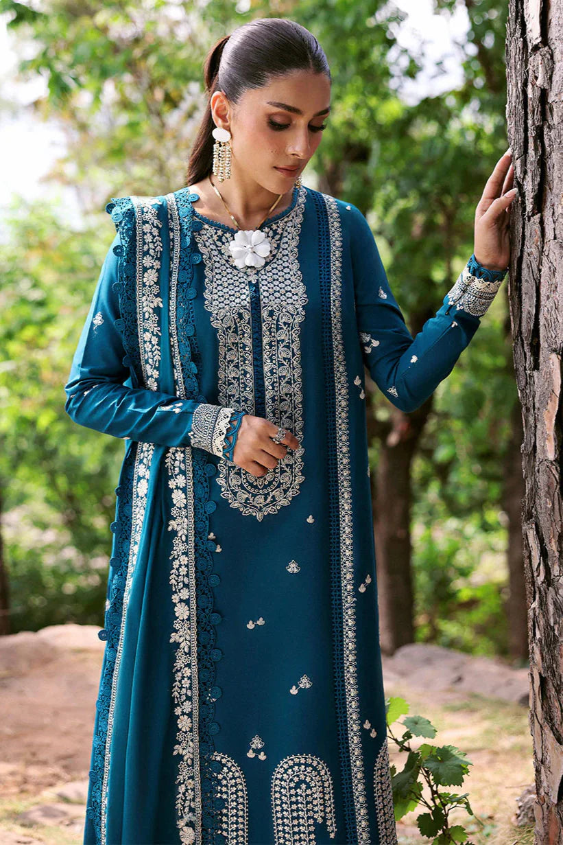 - 3PC DHANAK UNSTITCH DRESS - 219